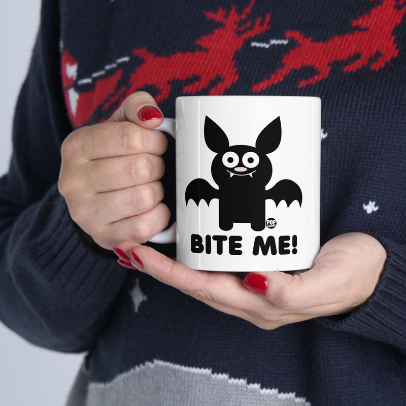 Load image into Gallery viewer, Bite Me Bat Mug
