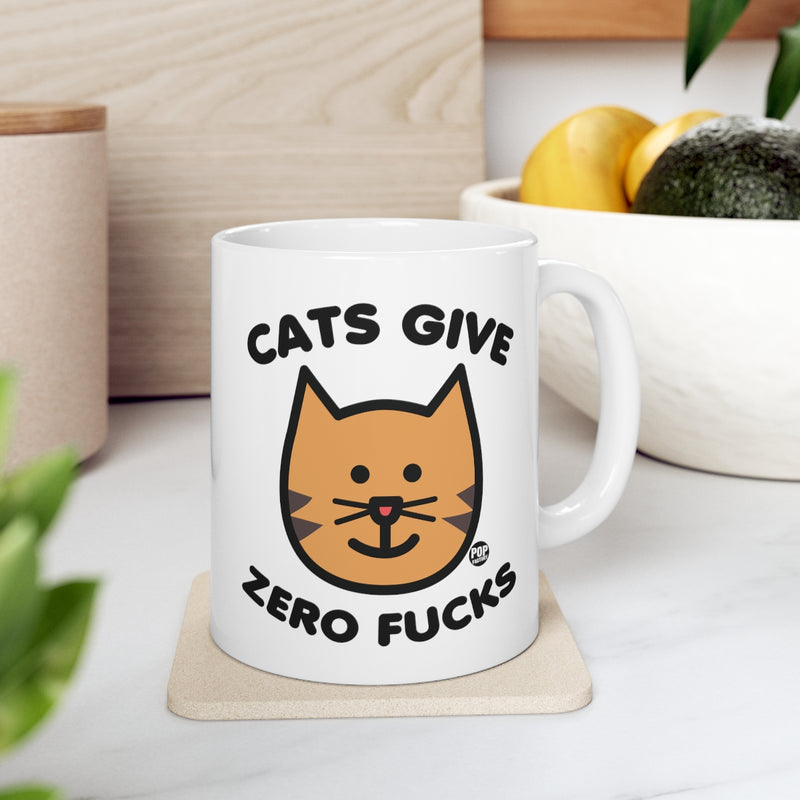 Load image into Gallery viewer, Cats Zero Fucks Mug

