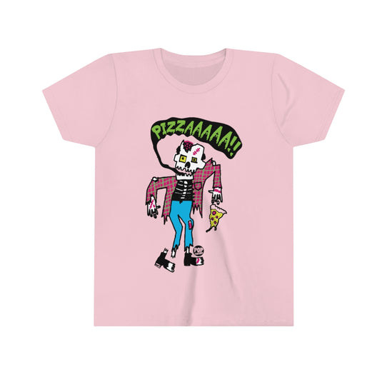 Pizzzzzza Zombie Youth Short Sleeve Tee