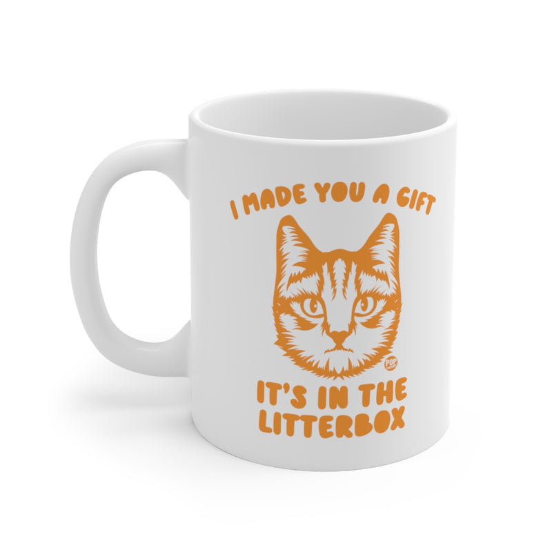 Load image into Gallery viewer, Made You Gift In Litterbox Cat Mug
