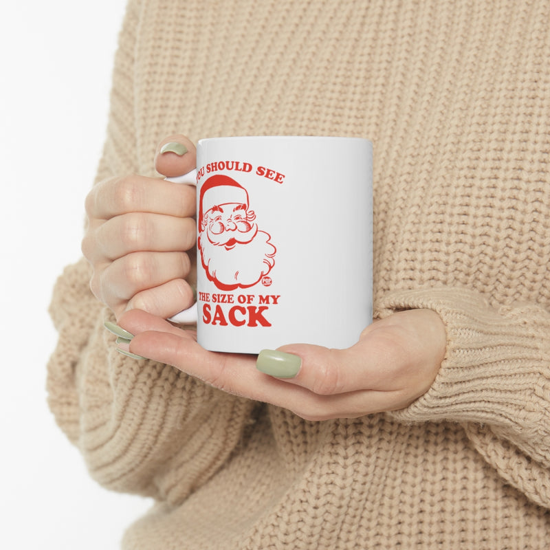 Load image into Gallery viewer, Santa Size Of My Sack Mug
