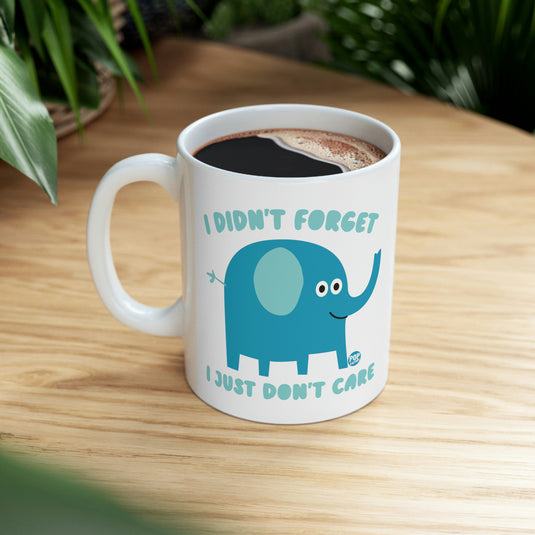 Don't Care Elephant Mug