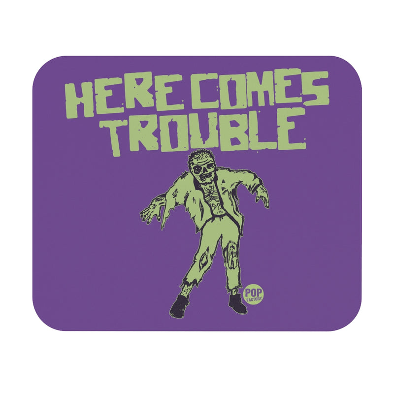 Load image into Gallery viewer, Here Comes Trouble Zombie Mouse Pad
