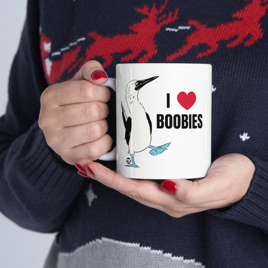 I Love Boobies Bird Mug