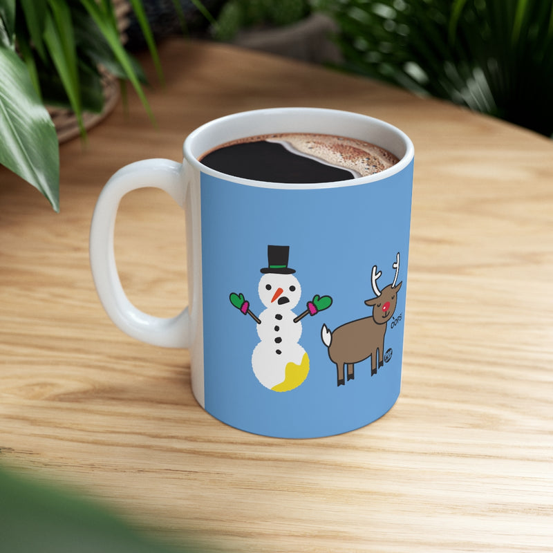 Load image into Gallery viewer, Reindeer Pee Snowman Mug
