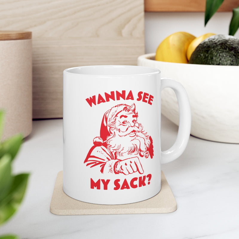 Load image into Gallery viewer, Santa Wanna See My Sack Mug
