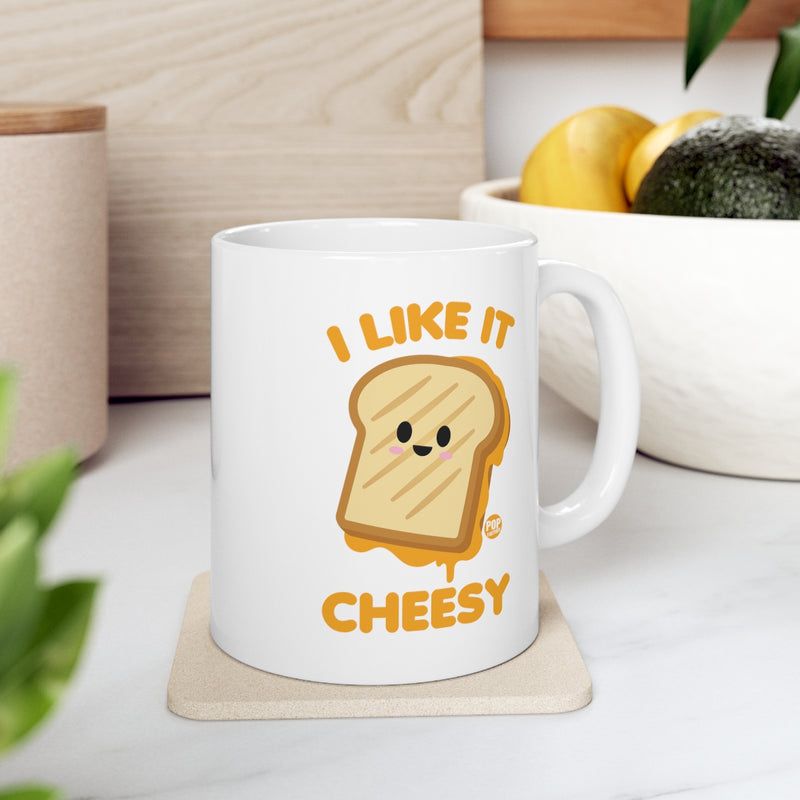 Load image into Gallery viewer, I Like It Cheesy Grilled Cheese Mug
