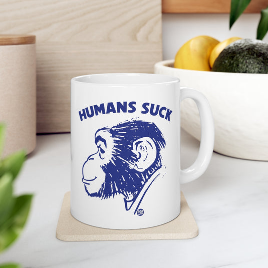 Humans Suck Chimp Mug