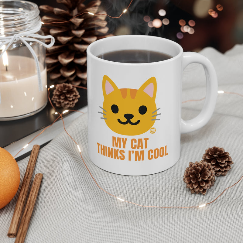 Load image into Gallery viewer, My Cat Thinks I&#39;m Cool Mug
