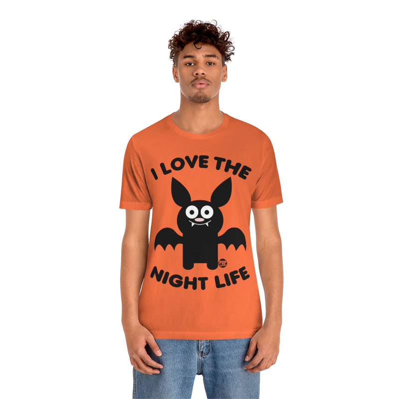 Load image into Gallery viewer, I Love Night Life Bat Unisex Tee
