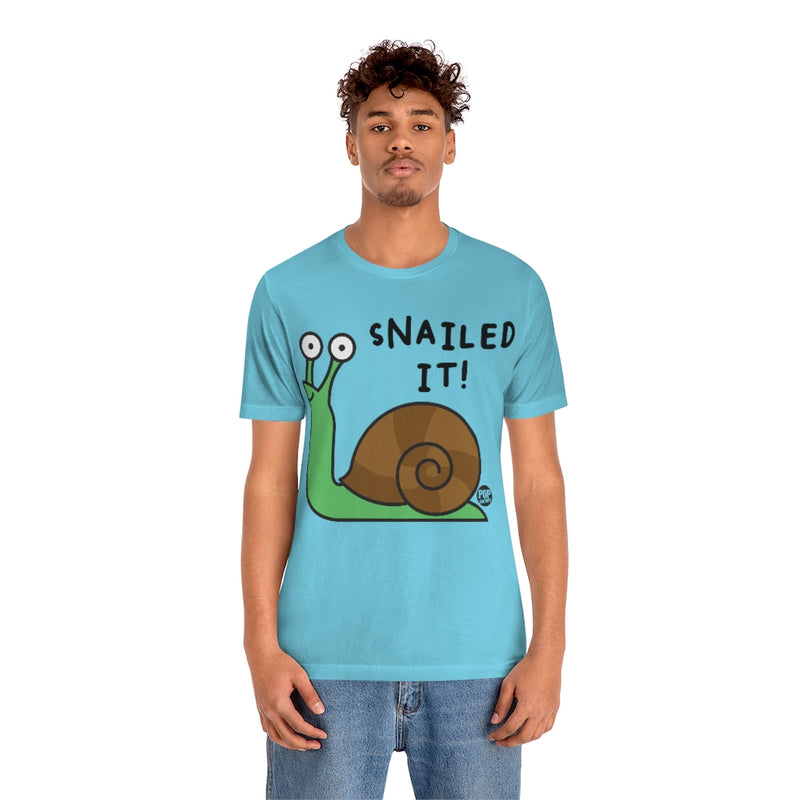 Load image into Gallery viewer, Snailed It Snail Unisex Tee
