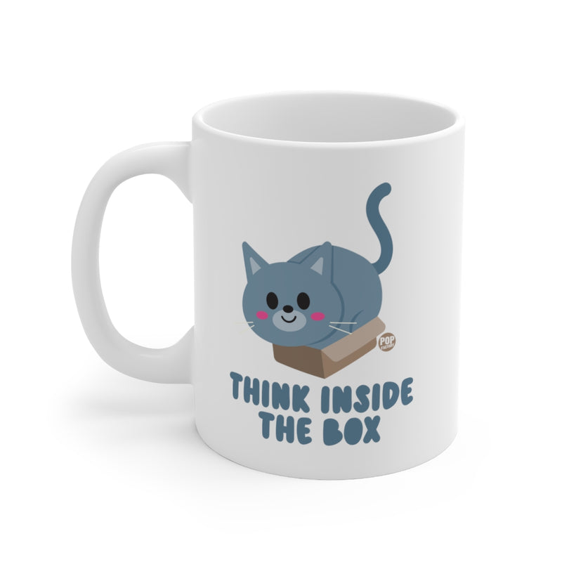 Load image into Gallery viewer, Think Inside The Box Cat Mug
