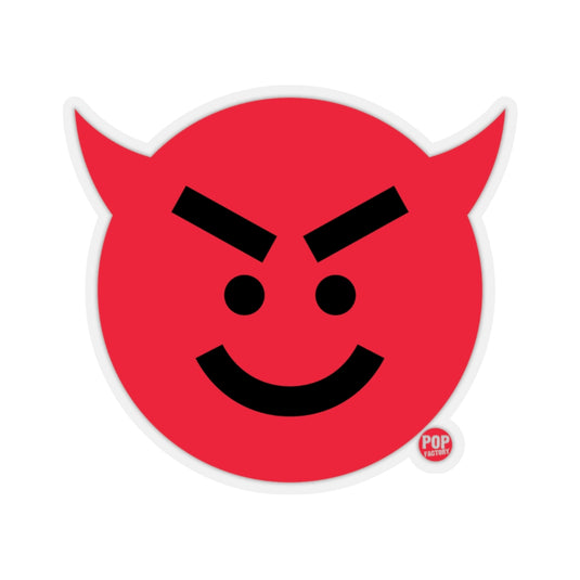 Devil Smiley Face Sticker