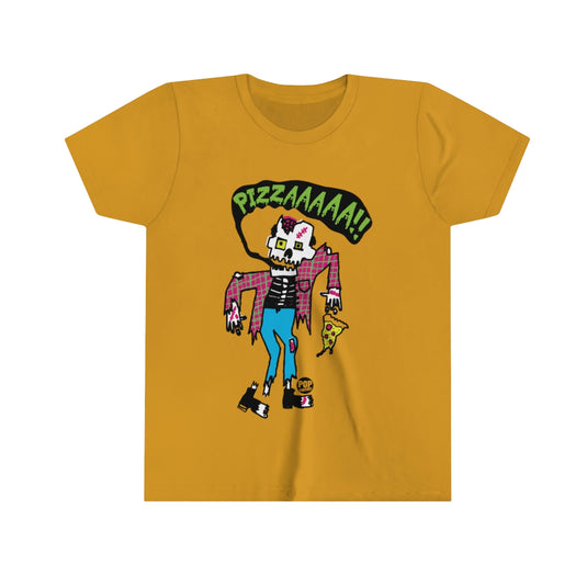 Pizzzzzza Zombie Youth Short Sleeve Tee