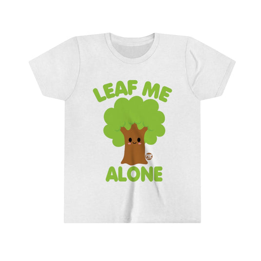 Leaf Me Alone Tree Youth Short Sleeve Tee