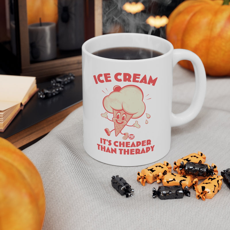 Load image into Gallery viewer, Ice Cream Cheaper Therapy Mug

