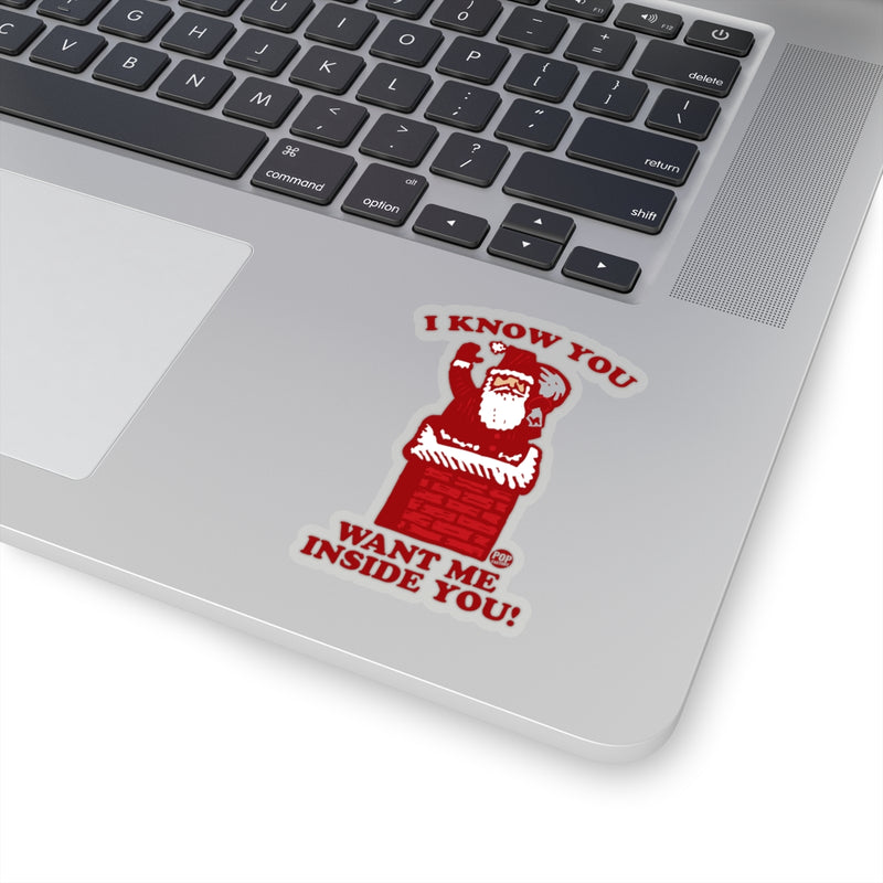 Load image into Gallery viewer, Santa Inside You Chimney Sticker
