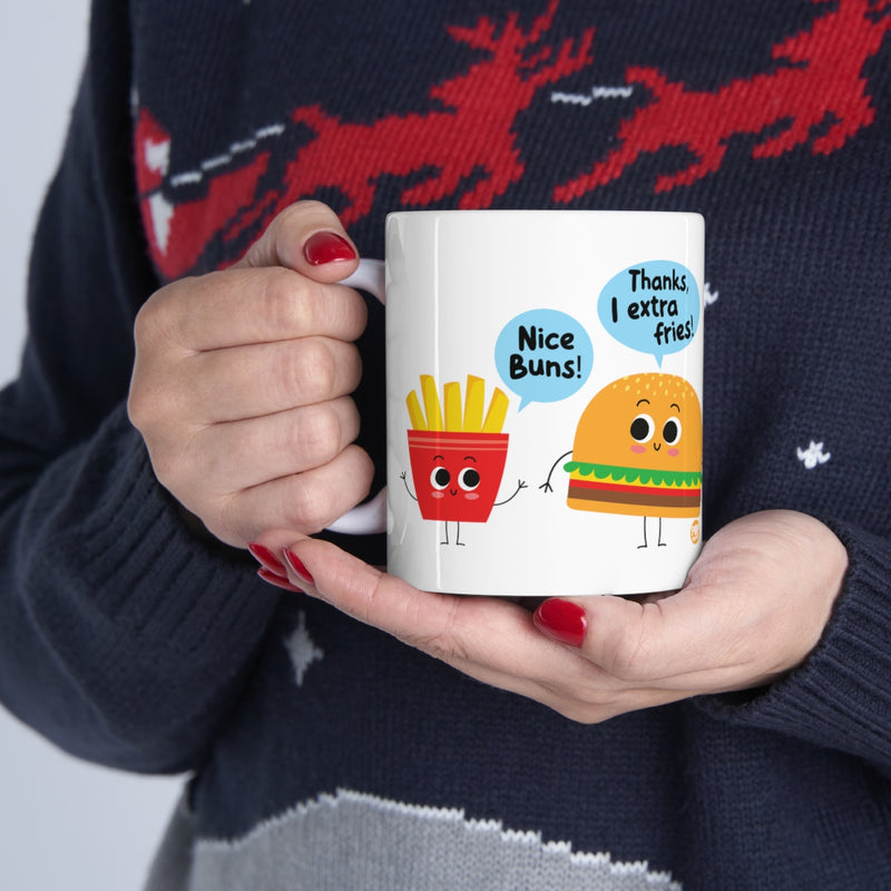 Load image into Gallery viewer, Nice Buns Extra Fries Mug
