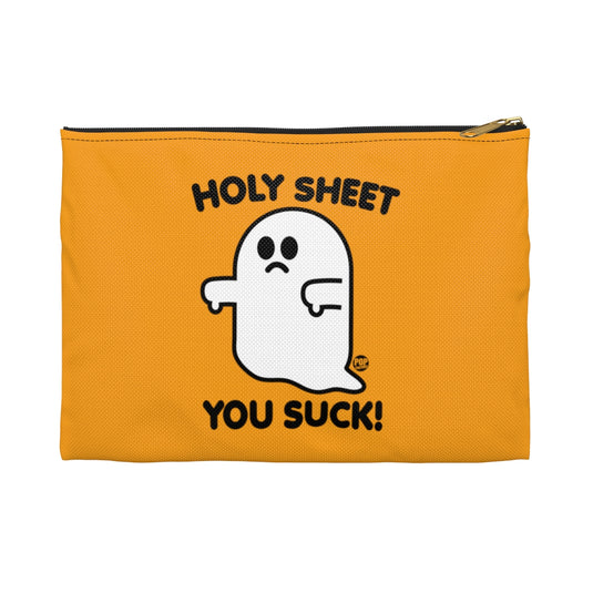 Holy Sheet You Suck Ghost Zip Pouch