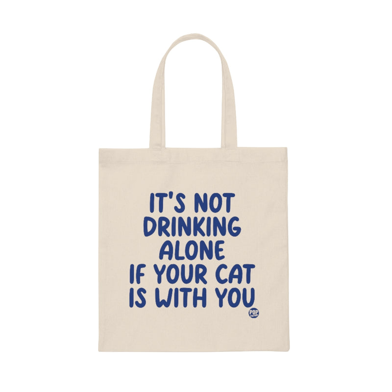 Load image into Gallery viewer, Drinking Alone With Cat Tote
