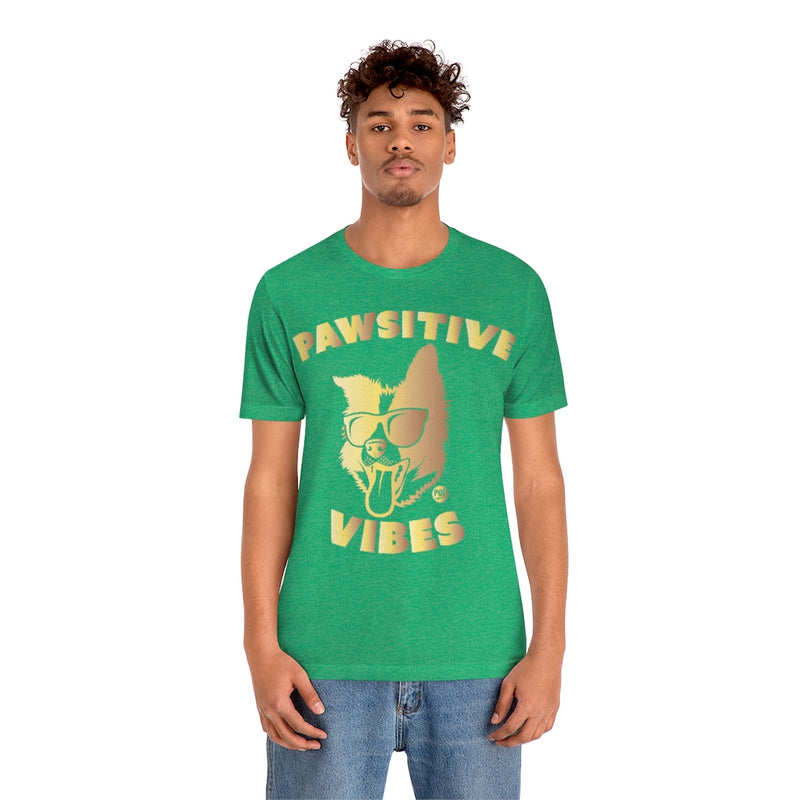Load image into Gallery viewer, Pawsitive Vibes Gold Unisex Tee
