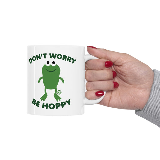 Don't Worry Be Hoppy Frog Mug