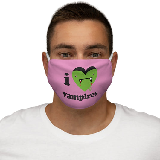 I Love Vampires Face Mask