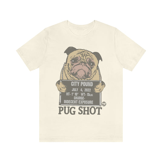 Pug Shot City Pound Unisex Tee