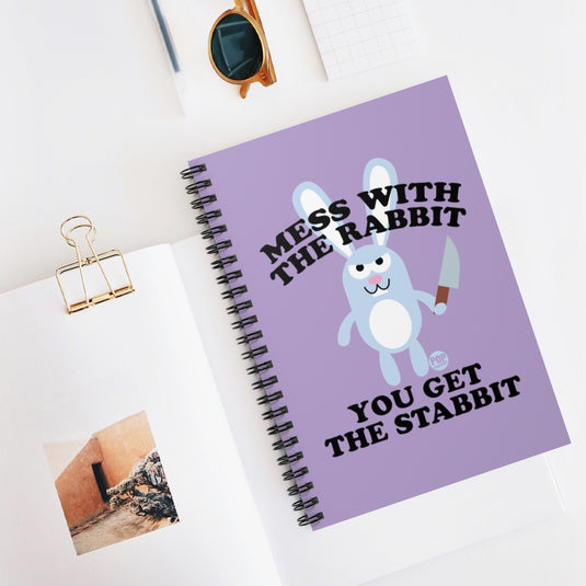 Mess With Rabbit Stabbit Notebook