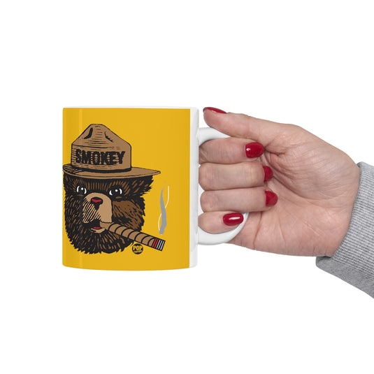 Smoking Smokey Bear Mug