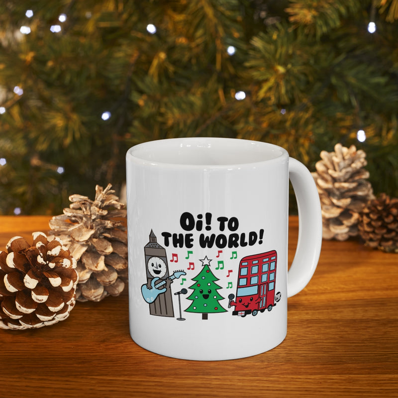 Load image into Gallery viewer, Uk - Oi To The World Xmas Mug
