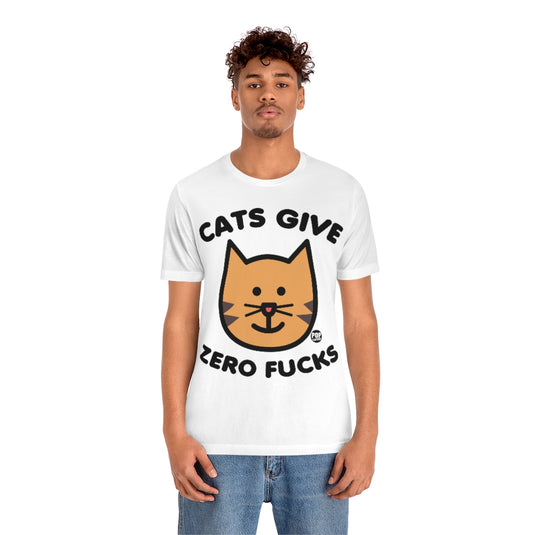 Cats Zero Fucks Unisex Tee