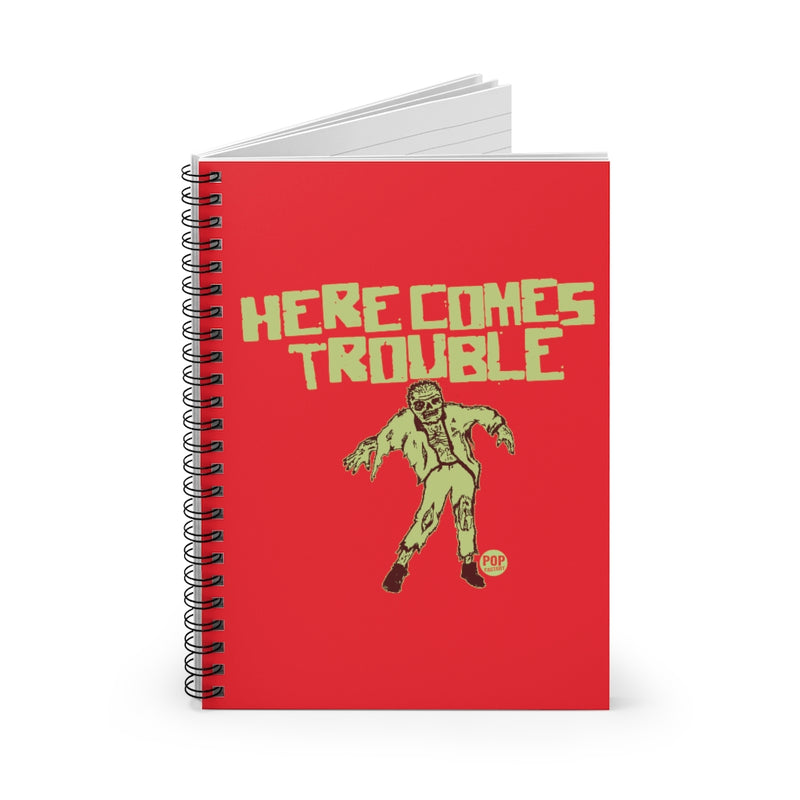 Load image into Gallery viewer, Here Comes Trouble Zombie Notebook
