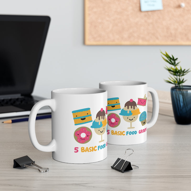 Load image into Gallery viewer, 5 Basic Food Groups Mug
