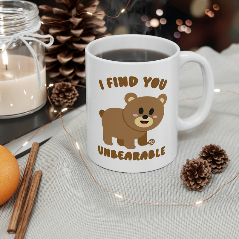 Load image into Gallery viewer, I Find You Unbearable!  Bear Coffee Mug
