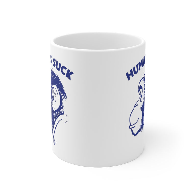 Load image into Gallery viewer, Humans Suck Chimp Mug
