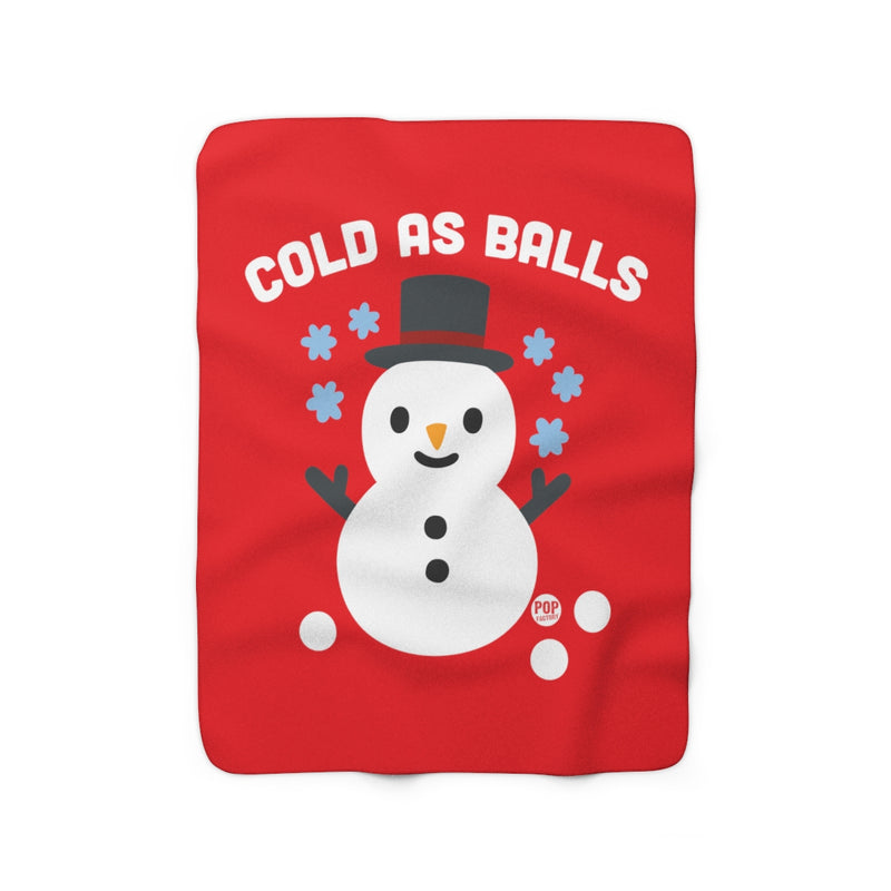 Load image into Gallery viewer, Cold As Balls Snowman Blanket
