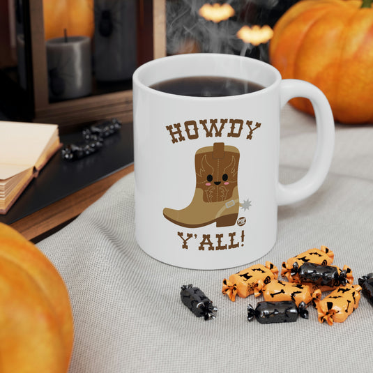 Howdy Y'All Boot Mug