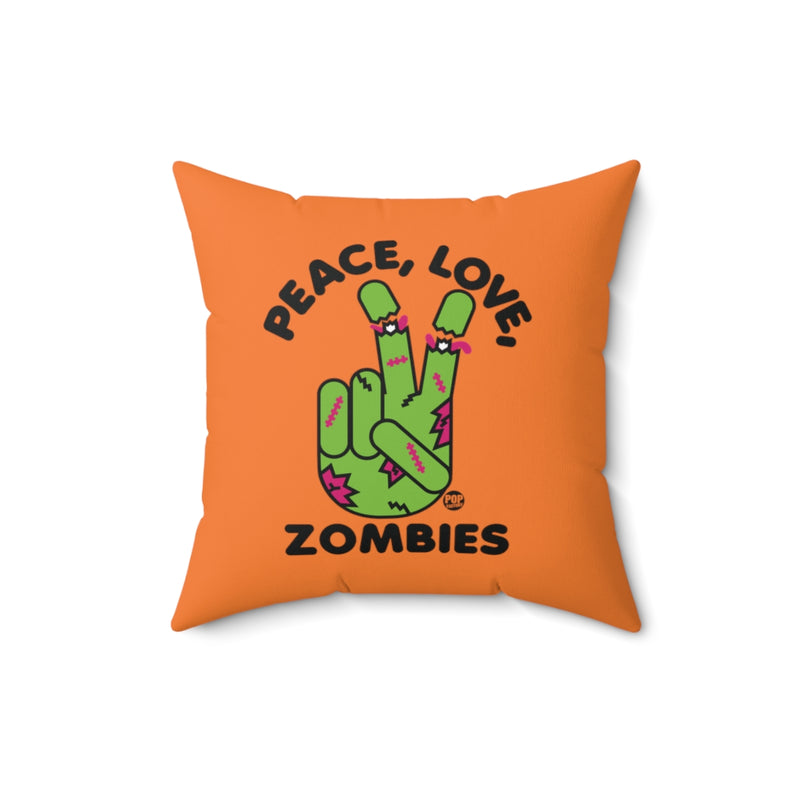 Load image into Gallery viewer, Peace Love Zombies Pillow
