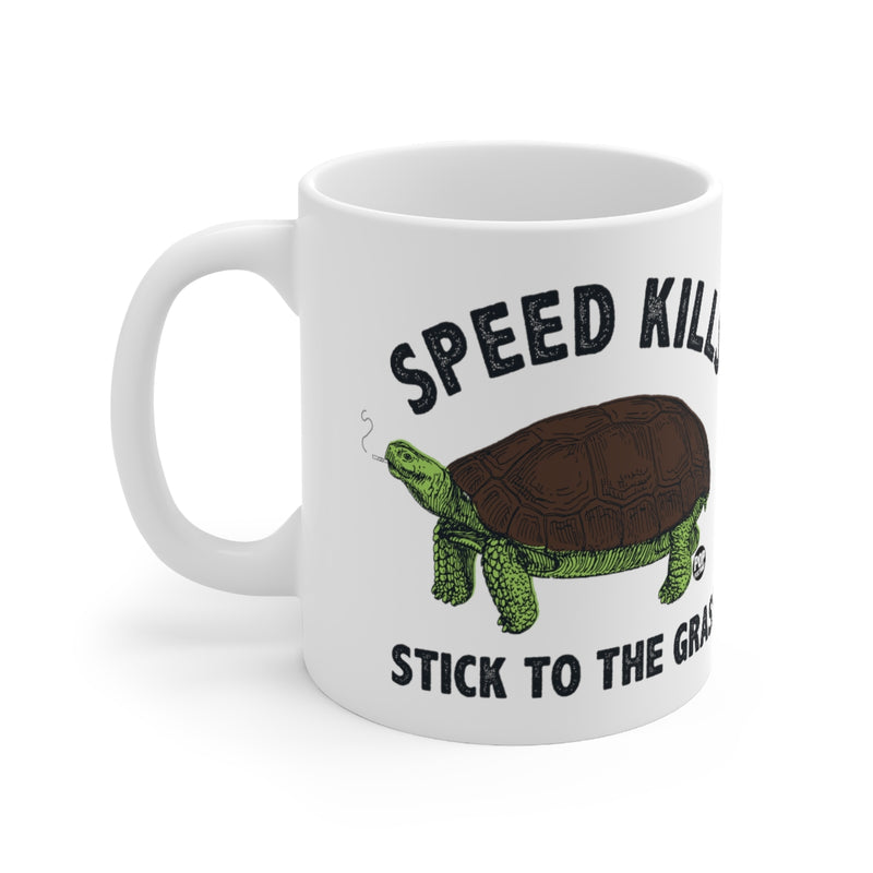 Load image into Gallery viewer, Speed Kills Grass Turtle Mug
