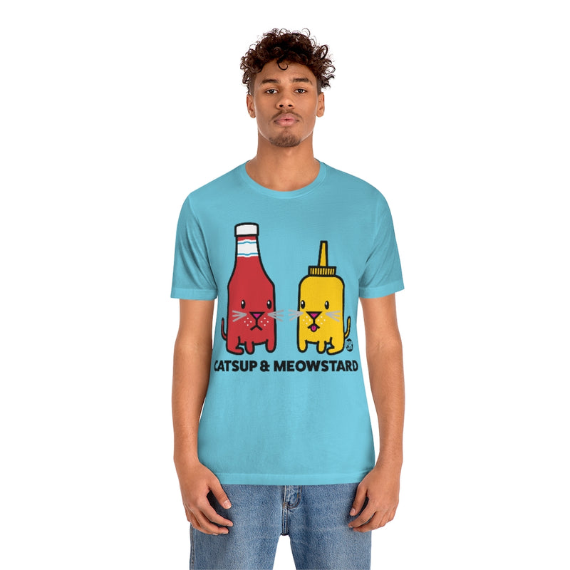 Load image into Gallery viewer, Catsup And Meowstard Unisex Tee
