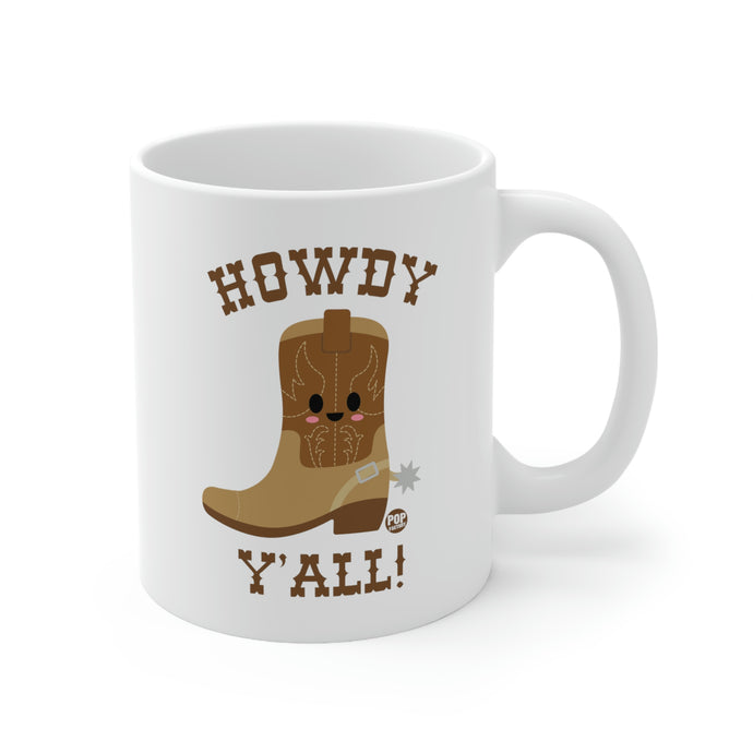 Howdy Y'All Boot Mug