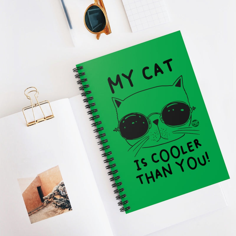 Load image into Gallery viewer, My Cat Cooler Than You Notebook

