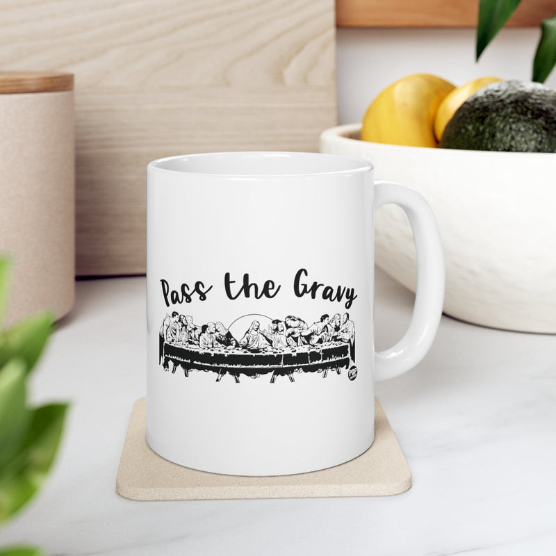 Load image into Gallery viewer, Pass The Gravy Last Supper Mug
