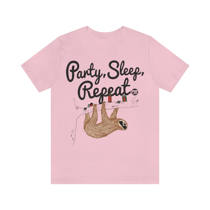 Party Sleep Repeat Sloth Unisex Tee