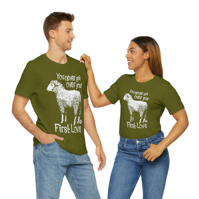 Load image into Gallery viewer, Never Get Over First Love Sheep Unisex Tee
