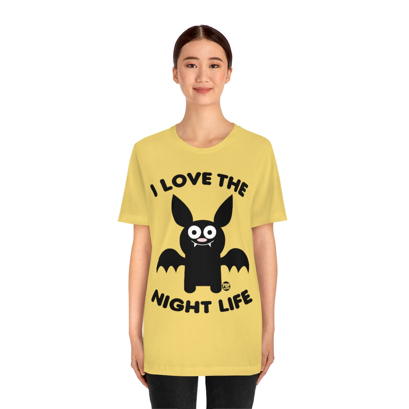 Load image into Gallery viewer, I Love Night Life Bat Unisex Tee
