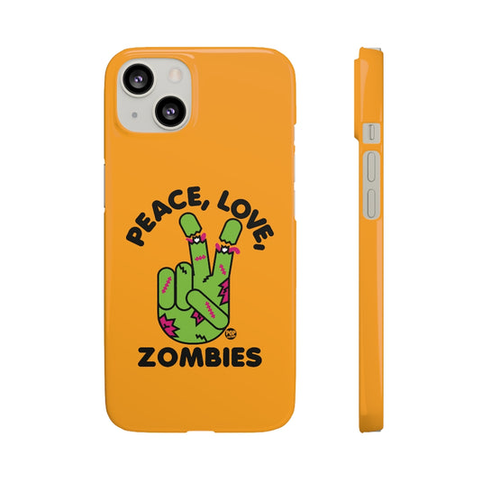 Peace Love Zombies Phone Case