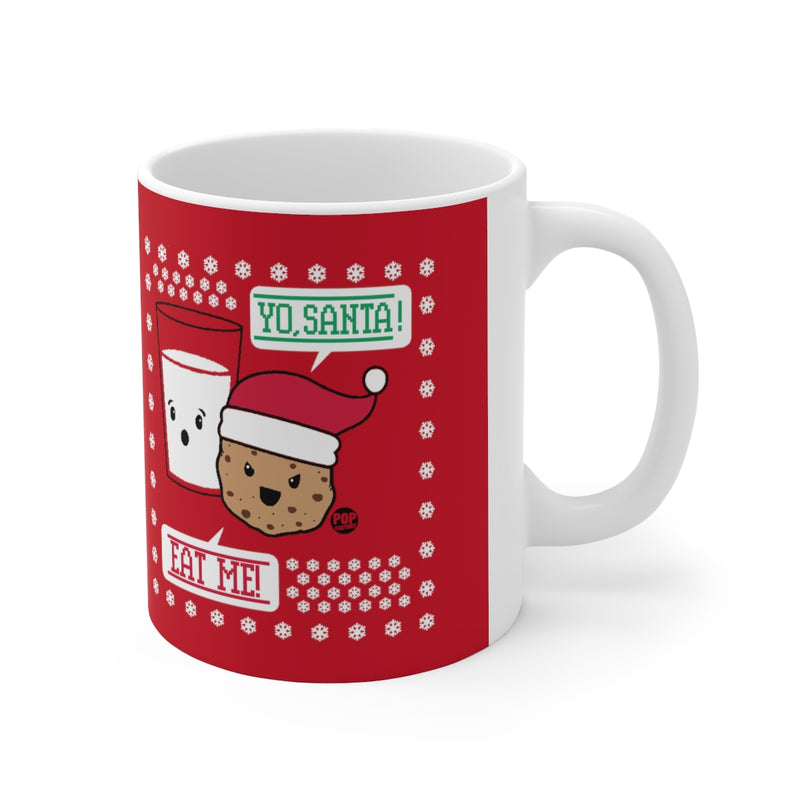 Load image into Gallery viewer, Yo Santa Eat Me Cookie Mug
