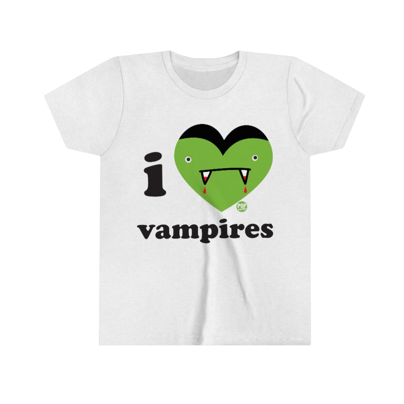Load image into Gallery viewer, I Love Vampires Youth Short Sleeve Tee
